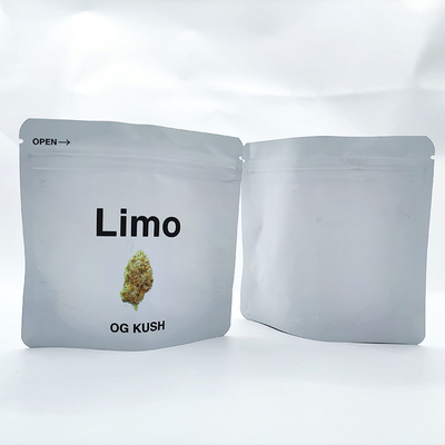 কেনা কাস্টমাইজড মুদ্রিত মাইলার হার্ব ব্যাগ 3.5g / 1oz গন্ধ প্রুফ শিশু প্রুফ ব্যাগ online manufacture