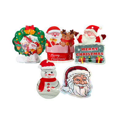 কেনা কাস্টম আকার আর্দ্রতা প্রতিরোধী গ্রাভ প্রিন্টিং ক্রিসমাস ক্যান্ডি প্যাকেজিং জন্য স্ট্যান্ড আপ পকেট জিপার ব্যাগ online manufacture