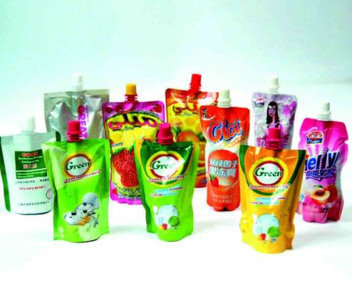 কেনা সুরক্ষা ডয়প্যাক তরল স্পাউট প্যাকেজ 350ml স্পাউট সহ পানীয় প্যাকেজ online manufacture