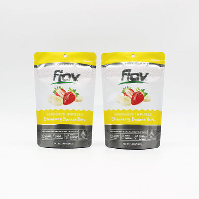 কেনা MOPP মাইলার অ্যালুমিনিয়াম ফয়েল ব্যাগ 0.5oz ziplockk ব্যাগ সঙ্গে অশ্রু খাঁজ online manufacture