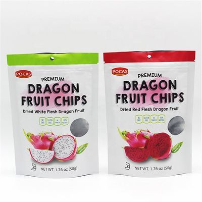 কেনা 1.76oz কাস্টম খাদ্য প্যাকেজিং ব্যাগ 50g স্ট্যান্ড আপ Doypack জিপার ব্যাগ online manufacture