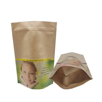 কেনা OEM ক্রাফ্ট পেপার জিপলক ব্যাগ online manufacture