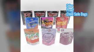স্মেল প্রুফ মাইলার ব্যাগ চাইল্ড প্রুফ জিপার পাউচ