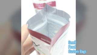 গন্ধ প্রমাণ ব্যাগ কাস্টম মুদ্রিত স্ট্যান্ড আপ পাউচ